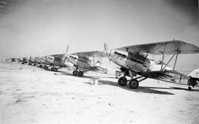 Hawker Hind flight line: 211 Squadron El Dabaa 1938