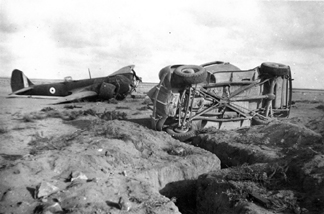 L6660, the CO’s car and a slit trench Quotafiya September 1940