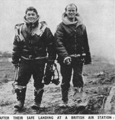 After their safe landing at a British Air Station