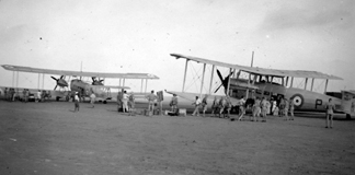 A  & B Flights Depart for Palestine Jul 1938