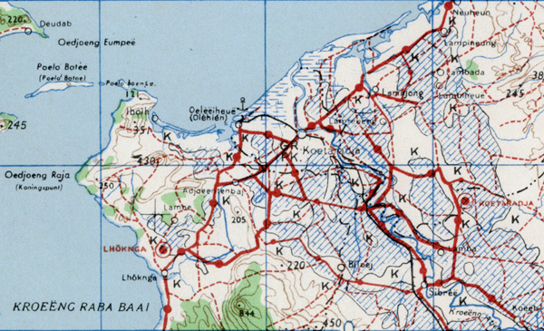 Koetaradja Sumatra 250000 Blad 1-600