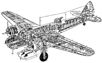 Blenheim IV cutaway